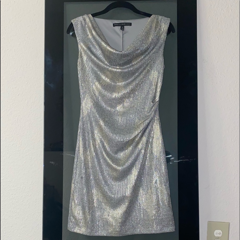 Whitehouseblackmarket silver dress